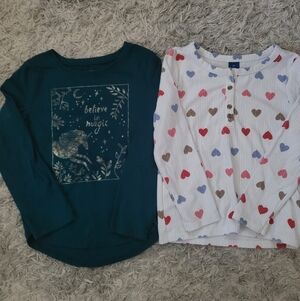 Lot Of 2 Long Sleeve Shirts-girls